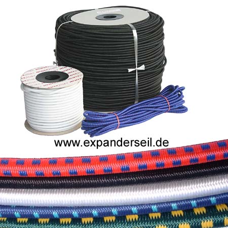 fuxton Gummiseil 8 mm 20 m blau, elastisch (Expanderseil